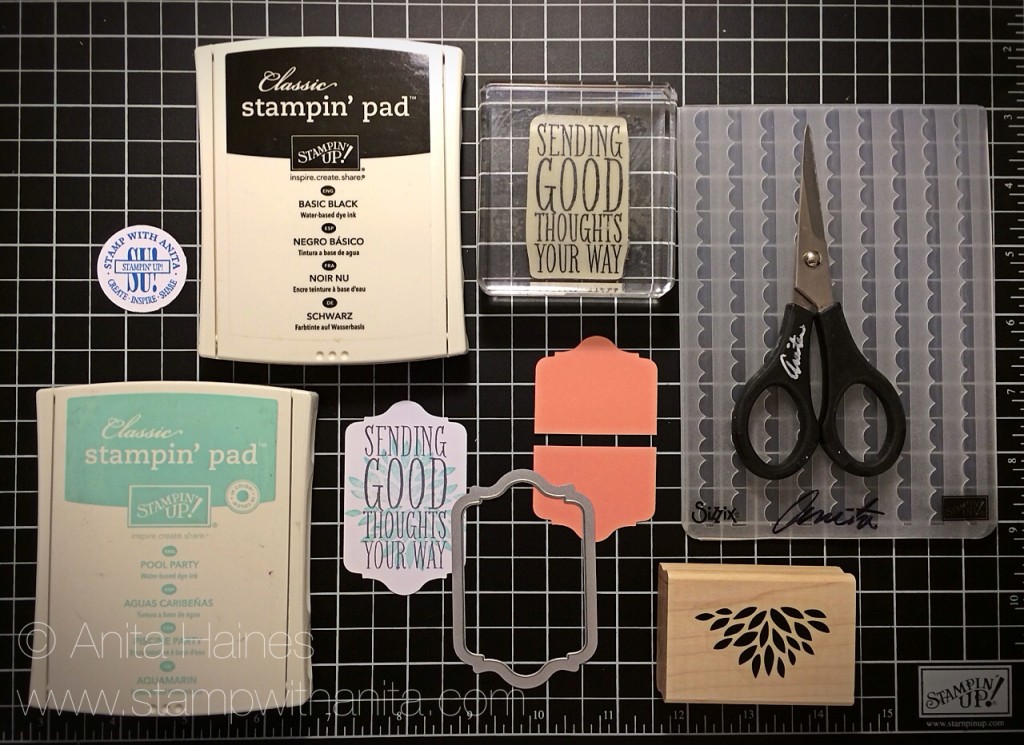 Scallop Tap Punch Card Closure Supplies www.stampwithanita.com