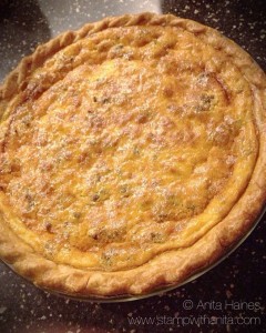 YUMMY sausage and cheese quiche 