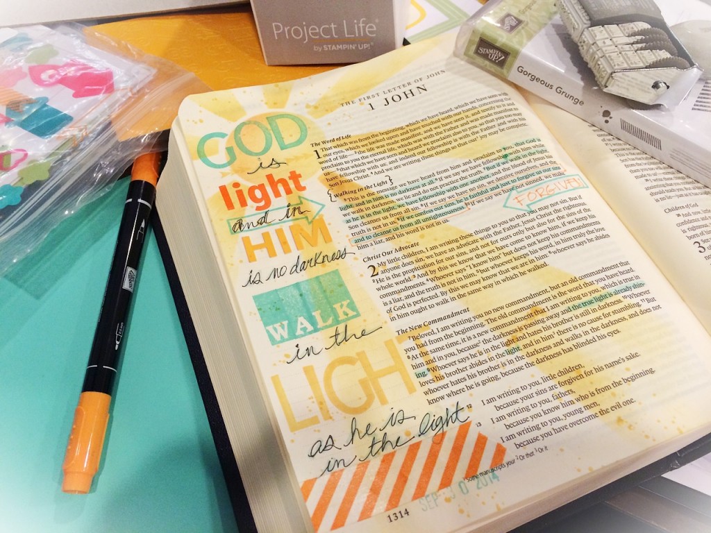 God Is Light_My Bible Journaling_www.stampwithanita.com