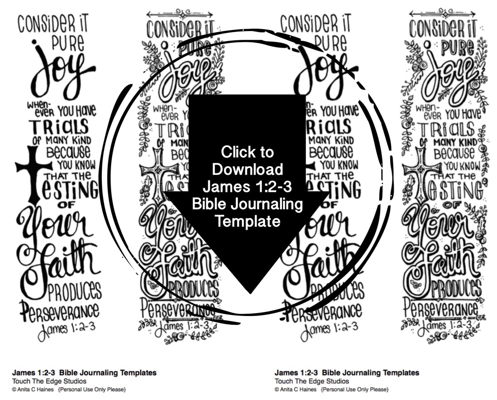 James 1:2-3 Bible Journaling Template_www.stampwithanita.com