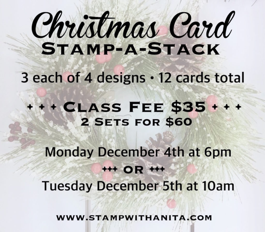 Christmas Card Stamp-a-Stack with Anita